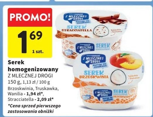 Serek stracciatella Z mlecznej drogi promocja