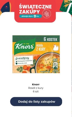 Rosół z kury promocja w Dino