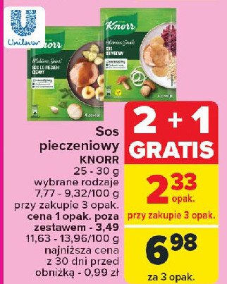 Sos do pieczeni ciemny Knorr domowe smaki promocja