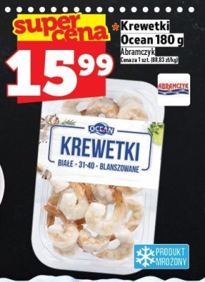 Krewetki Ocean 180 g Abramczyk promocja w TOPAZ