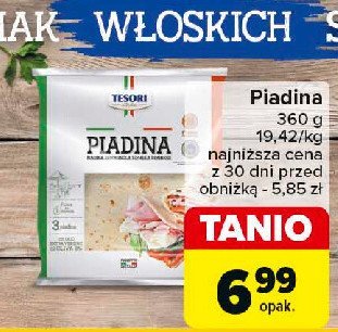 Piadina Tesori d'italia promocja