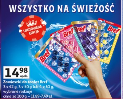 Zawieszki do toalet Bref promocja w Auchan
