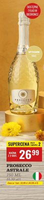 Prosecco Astrale 750 ml promocja w Biedronka