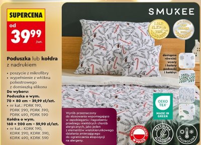 Kołdra 160 x 200 cm  promocja w Biedronka