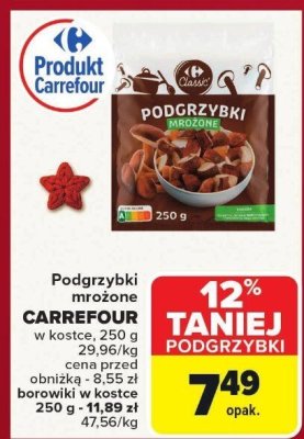 Podgrzybki mrożone CARREFOUR promocja w Carrefour