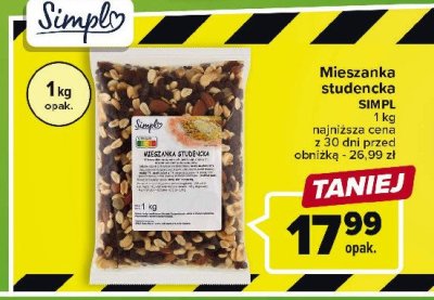 Mieszanka studencka Simply promocja