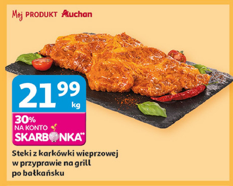 Karkówka w marynacie bałkańskiej Auchan promocja w Auchan