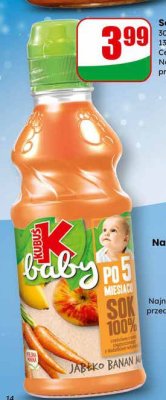 Sok Baby jabłko banan marchew promocja w Dino