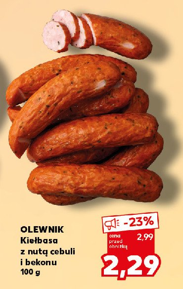 Kie艂basa z nut膮 bekonu i cebuli Olewnik promocja