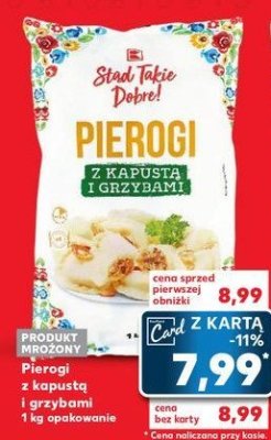 Pierogi z kapusta i grzybami K-classic stąd takie dobre! promocja