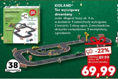 Tor wyścigowy drewniany promocja w Kaufland