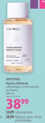 Tonik-esencja ANYONG Hydra-Refresh odświeżająco-nawilżający do twarzy 200 ml promocja w Hebe