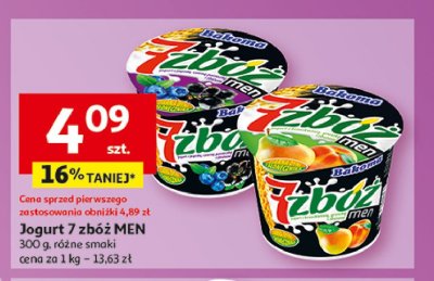 Jogurt jab艂ko-pomara艅cza Bakoma 7 zb贸偶 men promocja