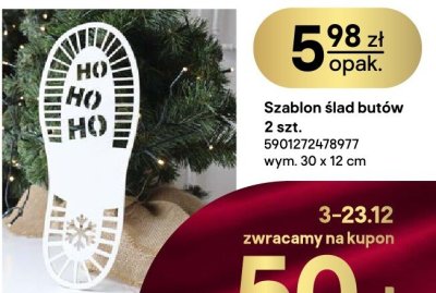 Szablon ślad butów 2 szt. 30 x 12 cm promocja w Castorama