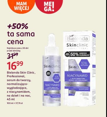 Serum do twarzy niacynamid BIELENDA SKIN CLINIC PROFESSIONAL promocja