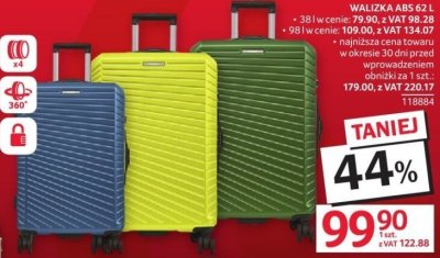 Walizka ABS 62 l promocja w Selgros