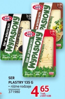 Ser plastry Mlekovita 135g różne rodzaje promocja w Selgros