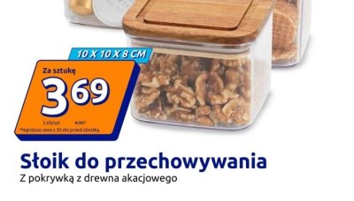 Słoik do przechowywania 10x10x8 cm promocja w Action