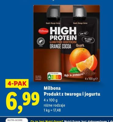 Produkt z twarogu i jogurtu  promocja w Lidl