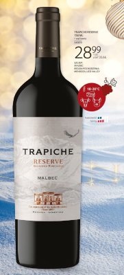 Wino Trapiche Reserve Malbec promocja w Selgros