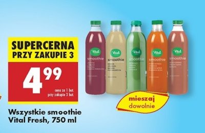 Smoothie jeżyna jabłko malina czarna porzeczka Vital fresh promocja