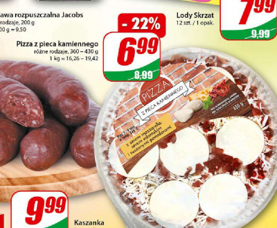 Pizza z pieca kamiennego z serem mozzarell膮, edamskim i suszonymi pomidorami promocja