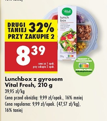 Lunchbox z gyrosem Vital fresh promocja