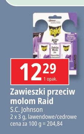 Zawieszka przeciw molom lawenda Raid promocja