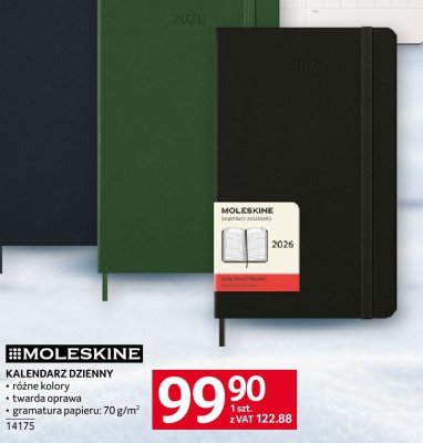 Kalendarz dzienny MOLESKINE różne kolory promocja w Selgros