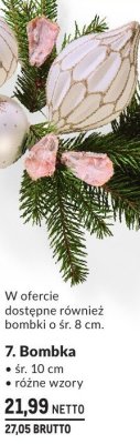Bombka dekoracja świąteczna śr. 10 cm różne wzory promocja w Makro