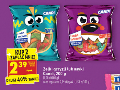 Żelki grryzli Candi (biedronka) promocja