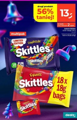 Cukierki Skittles Darkside multipak 324g promocja w Dealz