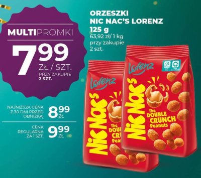 Orzeszki Nic Nac's Lorenz 125 g promocja w Duży Ben