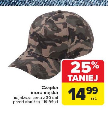 Czapka z daszkiem moro promocja w Carrefour