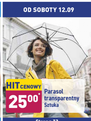 Parasol transparentny damski promocja
