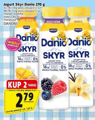 Jogurt Skyr Danio różne smaki 270 g promocja w Prim Market