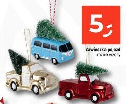 Zawieszka świąteczna pojazd różne wzory promocja w Dealz