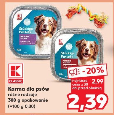 Karma dla spa z kaczką i cielęciną K-classic promocja