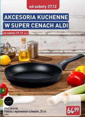Patelnia z wyjmowanym uchwytem 28 cm HOME CREATION promocja w Aldi