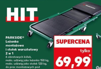 Leżanka montażowa i stołek warsztatowy 2 w 1 promocja w Kaufland