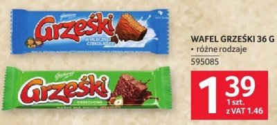 Wafel Grzeski 36 g promocja w Selgros