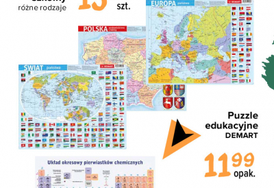 Puzzle edukacyjne polska województwa i herby Demart promocja
