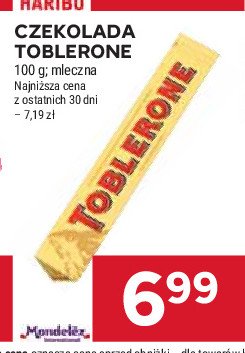 Czekolada mleczna Toblerone promocja