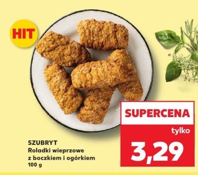 Roladki wieprzowe z boczkiem i ogórkiem SZUBRYT promocja w Kaufland