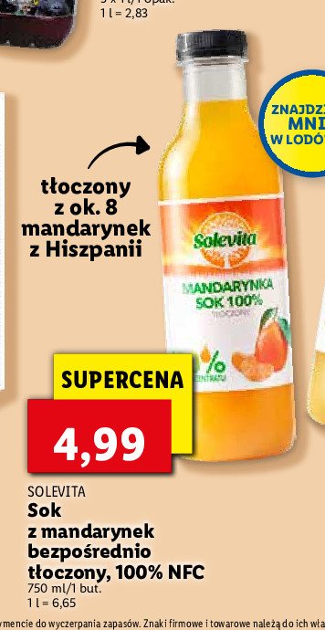 Sok mandarynkowy Solevita promocja