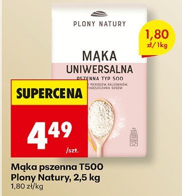 Mąka pszenna T500, 2,5 kg promocja w Biedronka