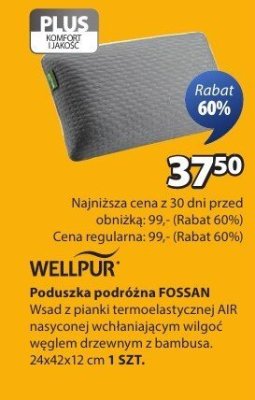 Poduszka podróżna FOSSAN 24x42x12 cm promocja w Jysk
