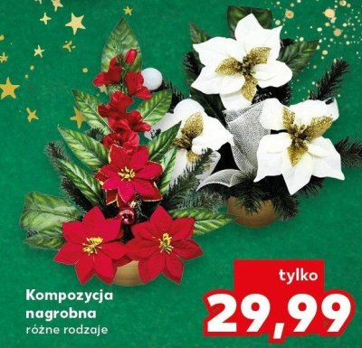Kompozycja nagrobna różne rodzaje promocja w Kaufland