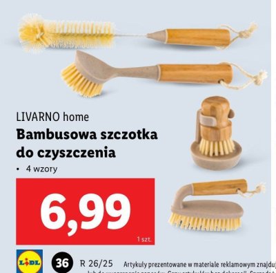 Szczotka bambusowa do butelek LIVARNO HOME promocja