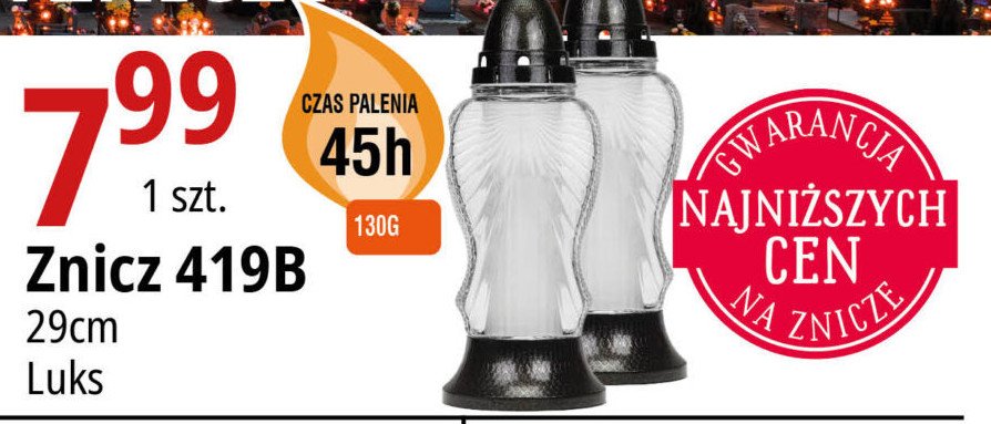 Znicz t-419 biały Luks promocja